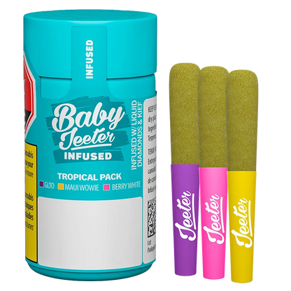 Jeeter 1.5 g Baby Jeeter Tropical Pack Infused PR 3 x 0.5 g Pre-Rolls