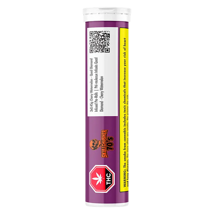 Skullcrusher 70's by RAD 1.35 g Cherry Watermelon- Quad Diamond Infused PR 3 x 0.45 g Pre-Rolls