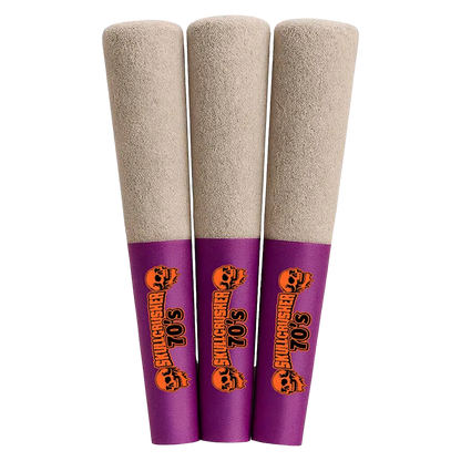 Skullcrusher 70's by RAD 1.35 g Cherry Watermelon- Quad Diamond Infused PR 3 x 0.45 g Pre-Rolls