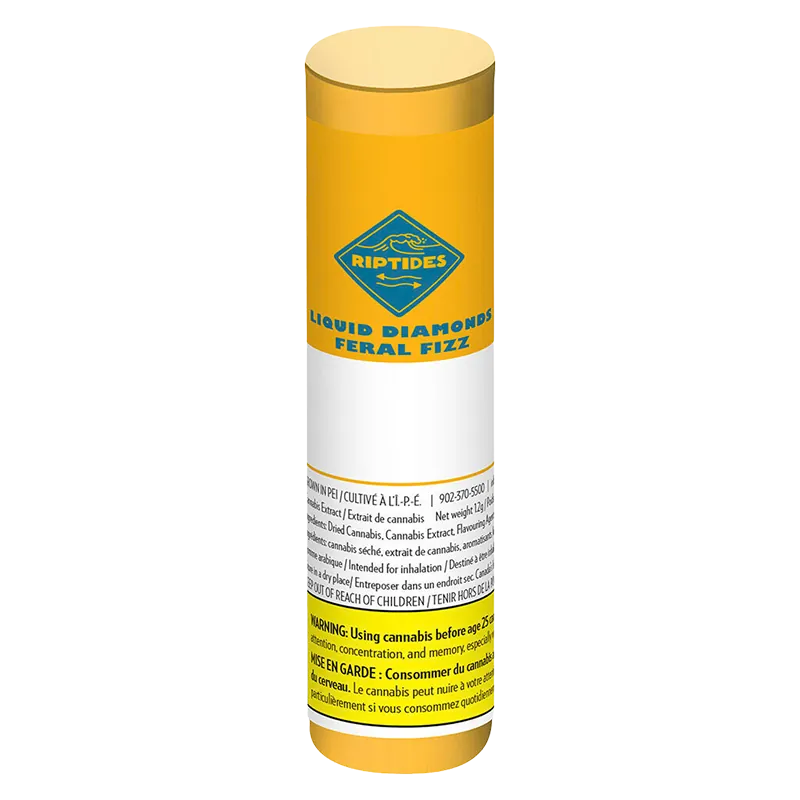 Riptides 1.2 g Liquid Diamonds Feral Fizz Infused PR 3 x 0.4 g Pre-Rolls