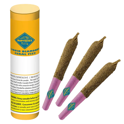 Riptides 1.2 g Liquid Diamonds Feral Fizz Infused PR 3 x 0.4 g Pre-Rolls