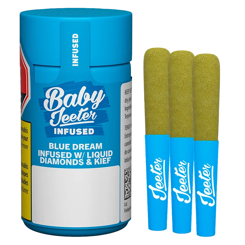 Jeeter 1.5 g Baby Jeeter Blue Dream Infused PR 3 x 0.5 g Pre-Rolls
