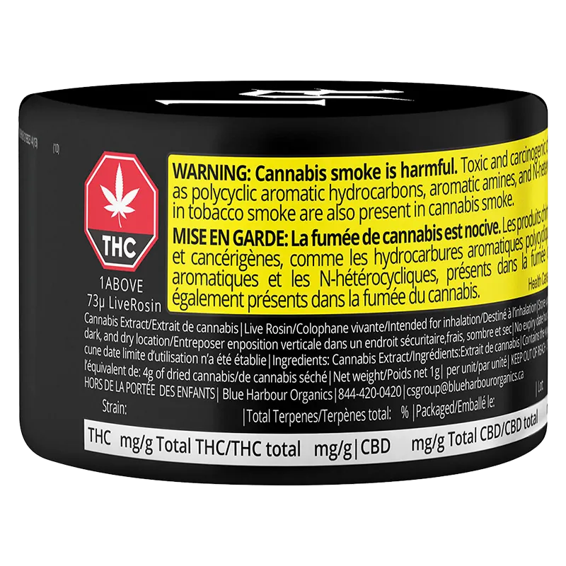 1Above 1 g 73u Live Rosin Concentrates