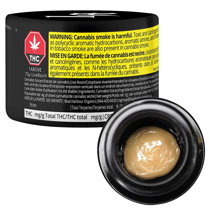 1Above 1 g 73u Live Rosin Concentrates