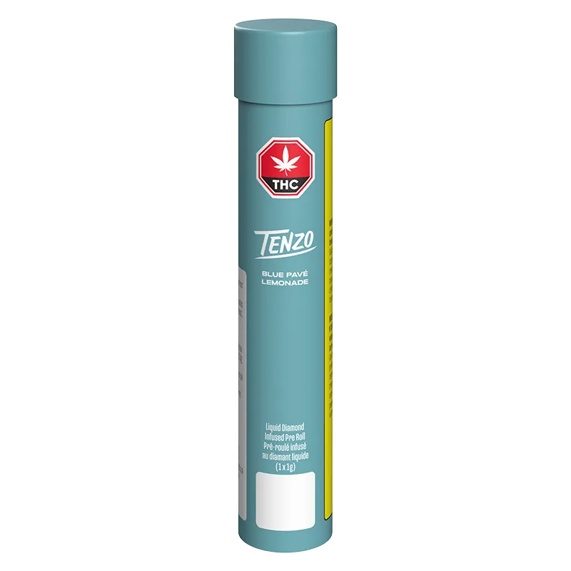 Tenzo 1 g Blue Pave Lemonade & Liquid Diamond Infused PR 1 x 1 g Pre-Rolls