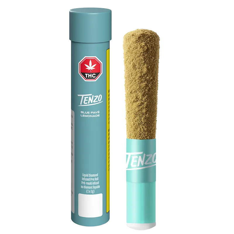 Tenzo 1 g Blue Pave Lemonade & Liquid Diamond Infused PR 1 x 1 g Pre-Rolls