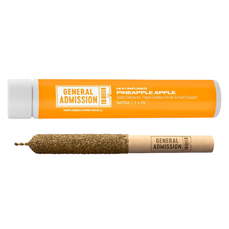 General Admission 1 g Pineapple Apple Hi-Fi Infused PR 1 x 1 g Pre-Rolls