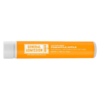 General Admission 2.5 g Pineapple Apple Hi-Fi Infused PR 5 x 0.5 g Pre-Rolls
