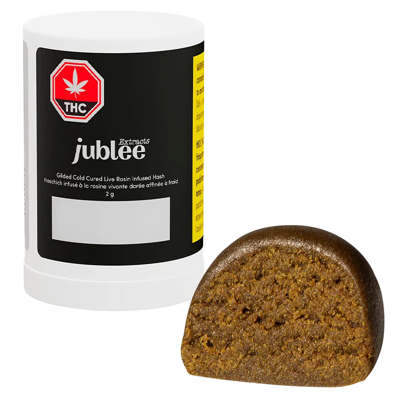 Jublee Extracts 2 g Gilded Cold Cured Live Rosin Infused Hash Concentrates
