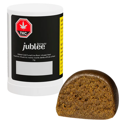 Jublee Extracts 2 g Gilded Cold Cured Live Rosin Infused Hash Concentrates