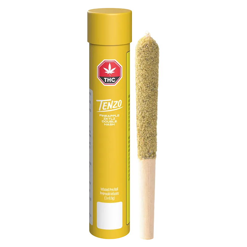 Tenzo 0.5 g Pineapple ZKTLZ Double Hash Infused PR 1 x 0.5 g Pre-Rolls