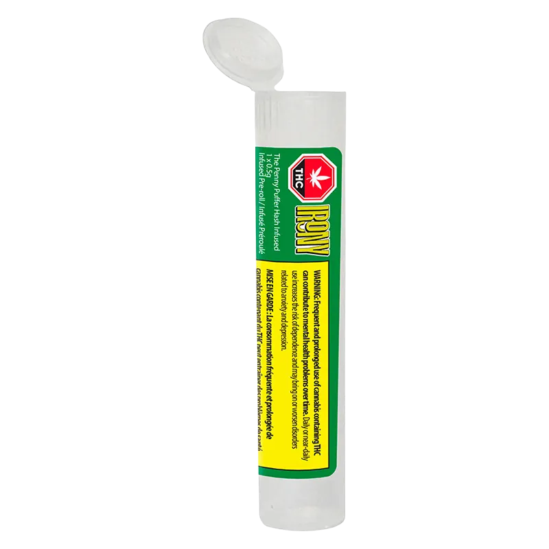 Irony 0.5 g The Penny Puffer Hash Infused PR 1 x 0.5 g Pre-Rolls