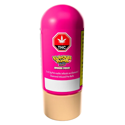 Nugz 1.5 g Flavour Bomb 50 Atomic Peach Diamond Infused PR 3 x 0.5 g Pre-Rolls