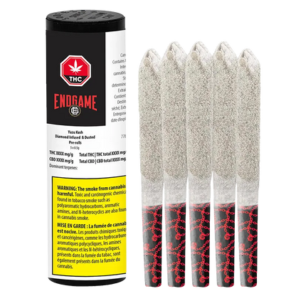 Endgame 2.5 g Hard Hitters Yuzu Kush Diamond Infused PR 5 x 0.5 g Pre-Rolls