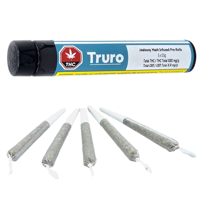 Truro 2.5 g Jealousy Hash Infused PR 5 x 0.5 g Pre-Rolls