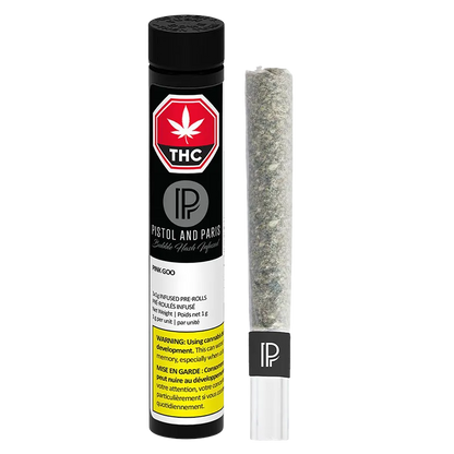 Pistol and Paris 1 g Pink Goo Bubble Hash Infused PR 1 x 1 g Pre-Rolls