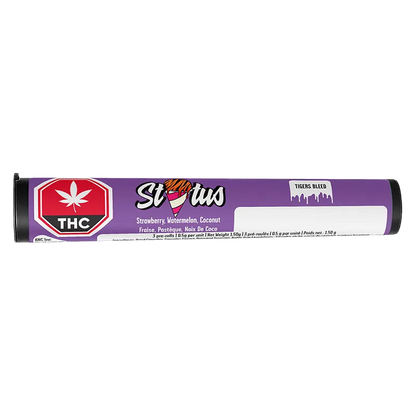 Status 1.5 g Tigers Bleed Liquid DIamond Infused PR 3 x 0.5 g Pre-Rolls