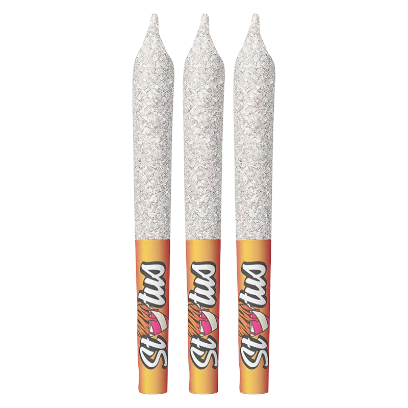 Status 1.5 g Tigers Bleed Liquid DIamond Infused PR 3 x 0.5 g Pre-Rolls