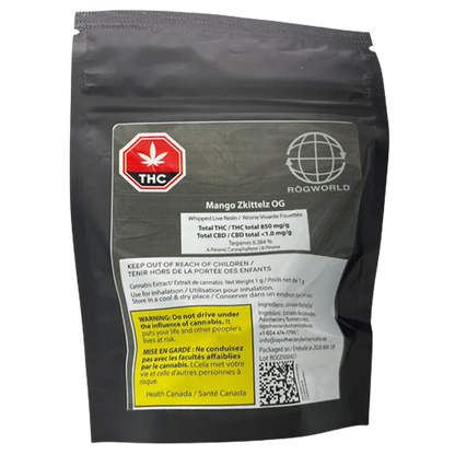 Rogworld 1 g Mango Zkittelz Og Whipped Live Resin Concentrates