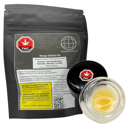 Rogworld 1 g Mango Zkittelz Og Whipped Live Resin Concentrates