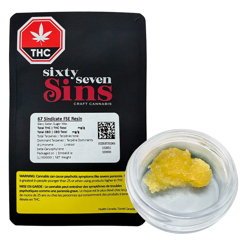 Sixty Seven Sins 1 g 67 Sindicate - Gary Satan Sugar Wax Concentrates