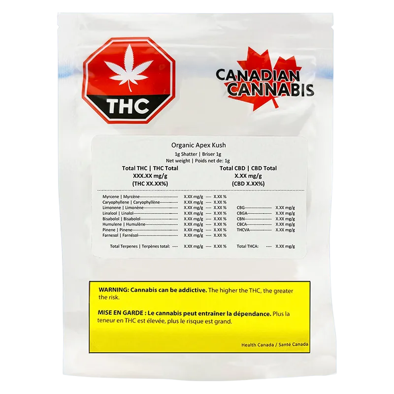 Canadian Cannabis 1 g Apex Kush Concentrates