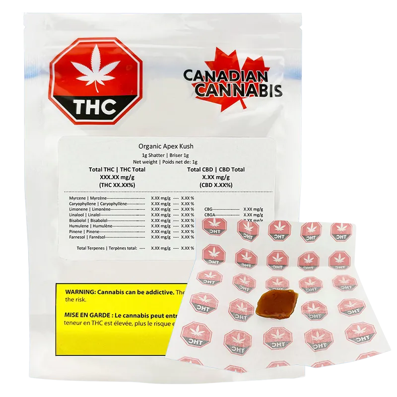 Canadian Cannabis 1 g Apex Kush Concentrates