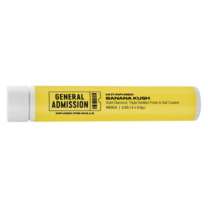General Admission 2.5 g Banana Kush Hi-Fi Pre-Rolls
