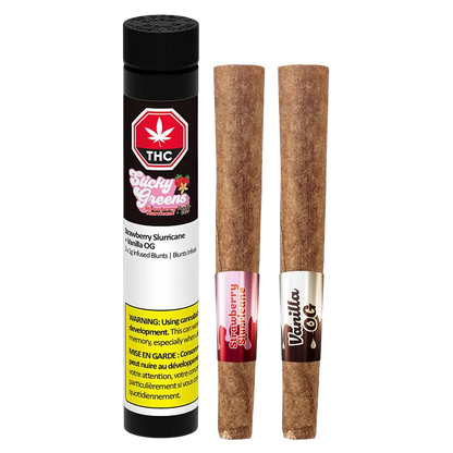 Sticky Greens 2 g Strawberry Slurricane + Vanilla OG Combo Pack Pre-Rolls