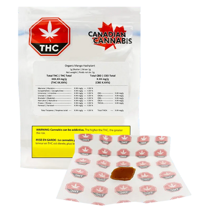 Canadian Cannabis 1 g Mango Hashplant Concentrates