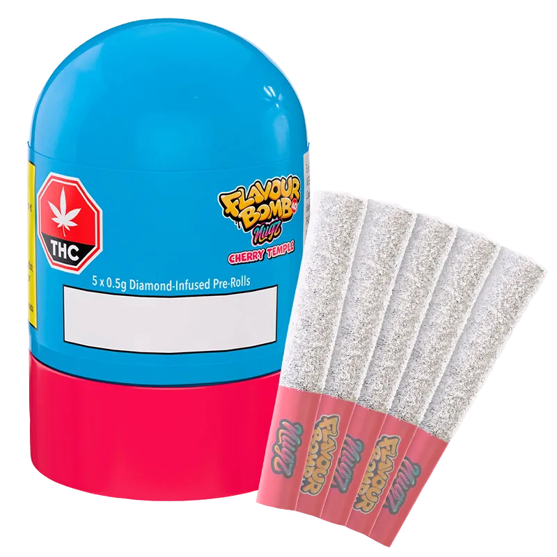 Nugz 2.5 g Flavour Bomb 40 Cherry Temple Pre-Rolls