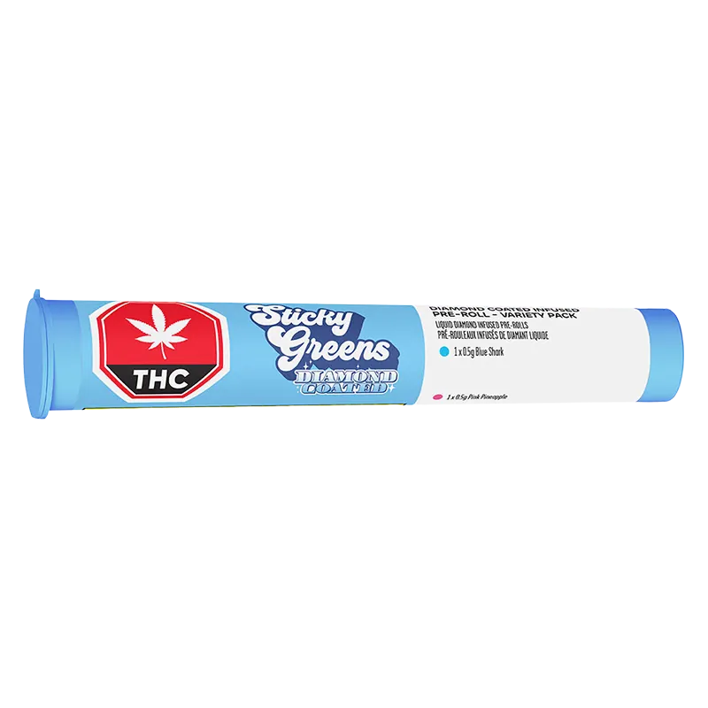 Sticky Greens 1.5 g Diamond Coated Variety Pack Pre-Rolls