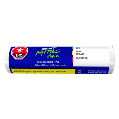 Boxhot 3 g Fatties Vol.2 Infused Blunt PR 3 x 1 g Pre-Rolls