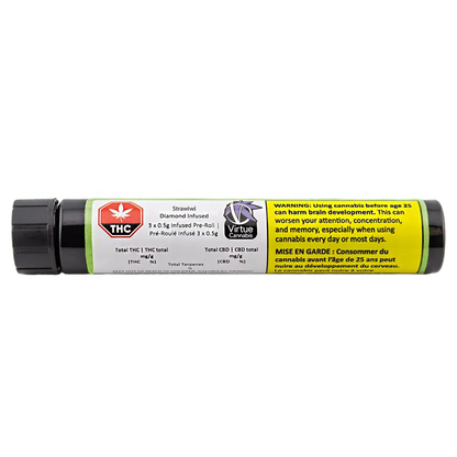 Sauce Rosin Labs 1.5 g Slim-Bitz Live Rosin Infused PR 3 x 0.5 g Pre-Rolls