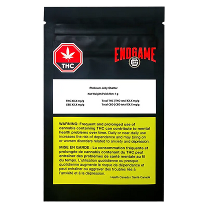 Endgame 1 g Platinum Jelly Shatter Concentrates