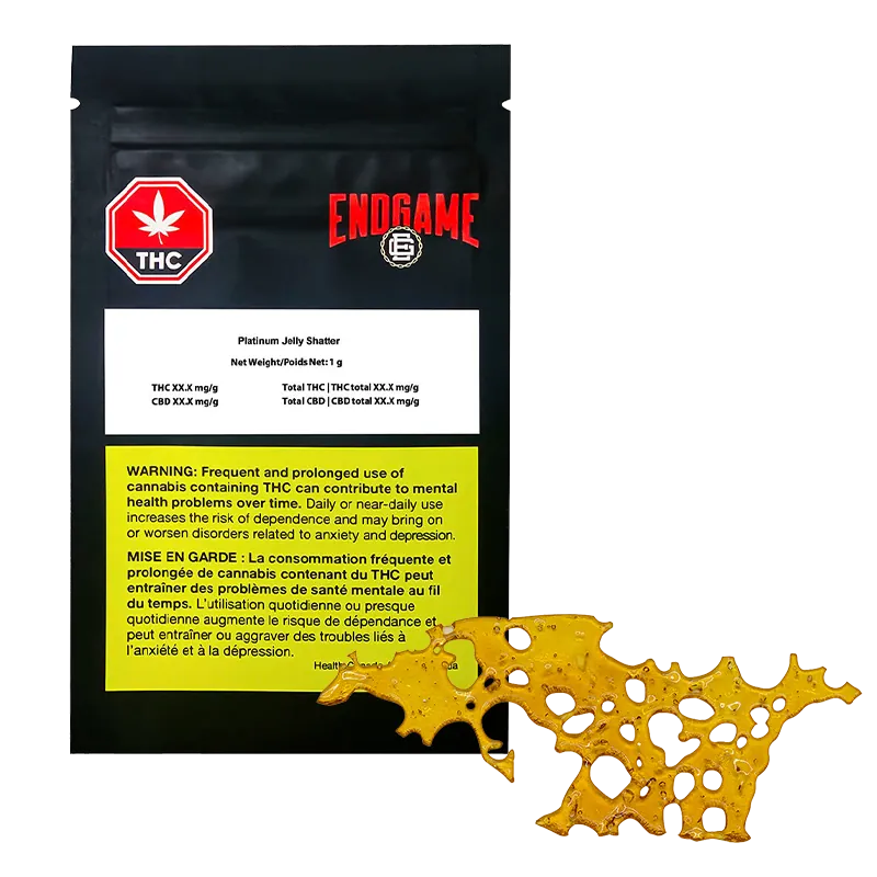 Endgame 1 g Platinum Jelly Shatter Concentrates