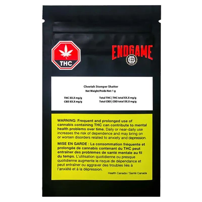 Endgame 1 g Cheetah Stomper Shatter Concentrates