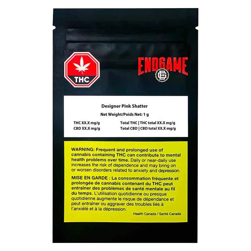 Endgame 1 g Designer Pink Shatter Concentrates