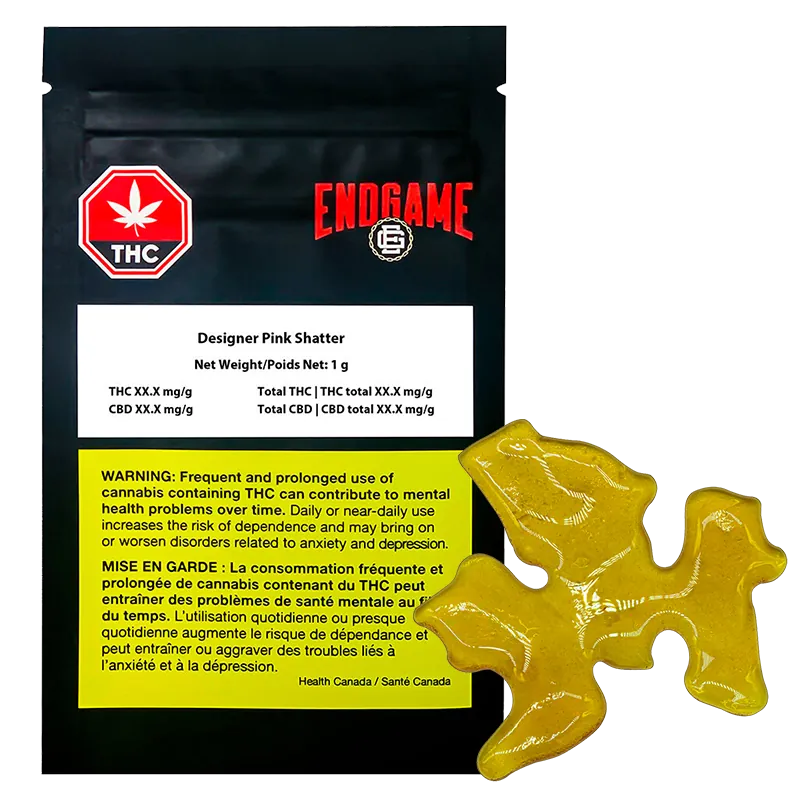 Endgame 1 g Designer Pink Shatter Concentrates