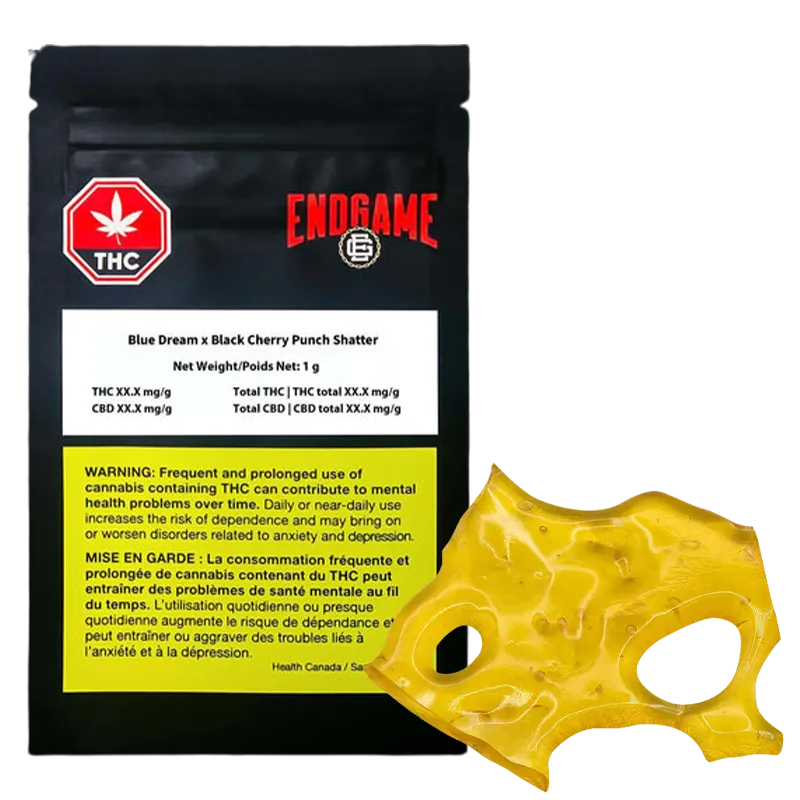 Endgame 1 g Blue Dream x Black Cherry Punch Shatter Concentrates