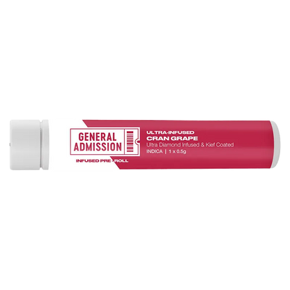 General Admission 0.5 g Cran Grape Diamond Infused PR 1 x 0.5 g Pre-Rolls