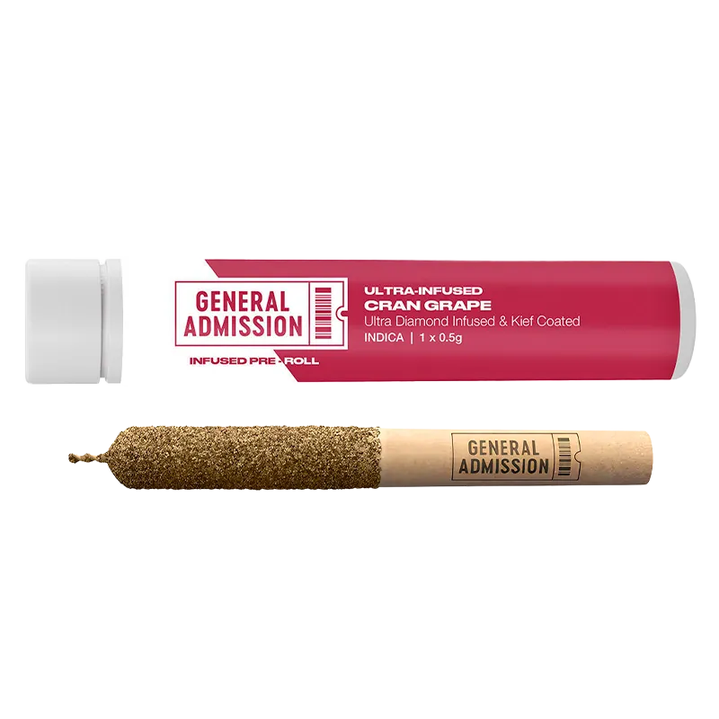 General Admission 0.5 g Cran Grape Diamond Infused PR 1 x 0.5 g Pre-Rolls