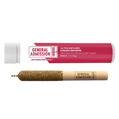 General Admission 0.5 g Cran Grape Diamond Infused PR 1 x 0.5 g Pre-Rolls
