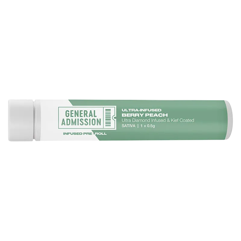 General Admission 0.5 g Berry Peach Diamond Infused PR 1 x 0.5 g Pre-Rolls