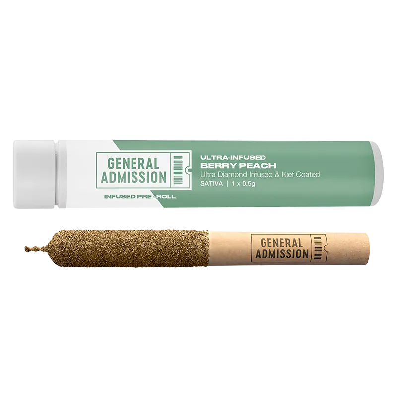 General Admission 0.5 g Berry Peach Diamond Infused PR 1 x 0.5 g Pre-Rolls