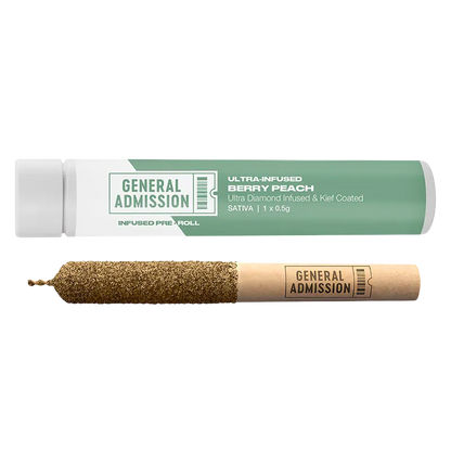General Admission 0.5 g Berry Peach Diamond Infused PR 1 x 0.5 g Pre-Rolls