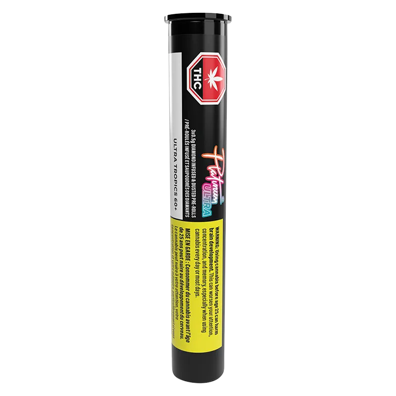 Platinum 1.5 g Ultra Tropics Diamond Infused PR 3 x 0.5 g Pre-Rolls