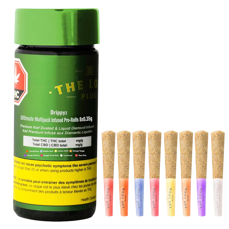 The Loud Plug 2.8 g Drippyz Ultimate Multipack Infused PR 8 x 0.35 g Pre-Rolls