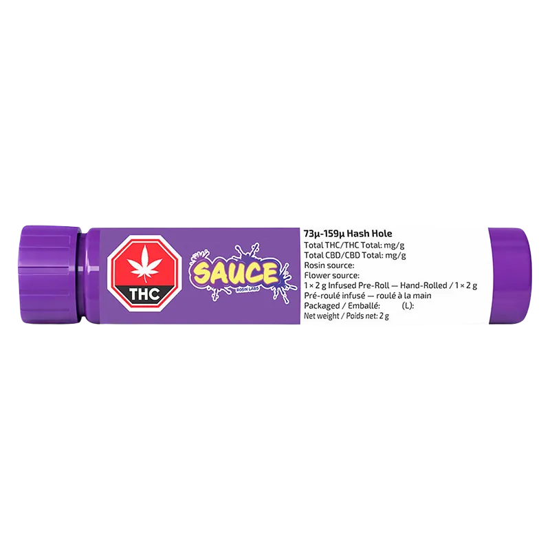 Sauce Rosin Labs 2 g Hash Hole Infused PR 1 x 2 g Pre-Rolls