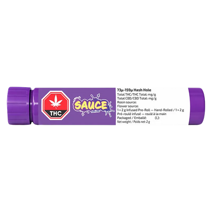 Sauce Rosin Labs 2 g Hash Hole Infused PR 1 x 2 g Pre-Rolls
